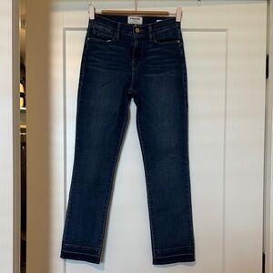 Frame denim le high straight thrasher jeans